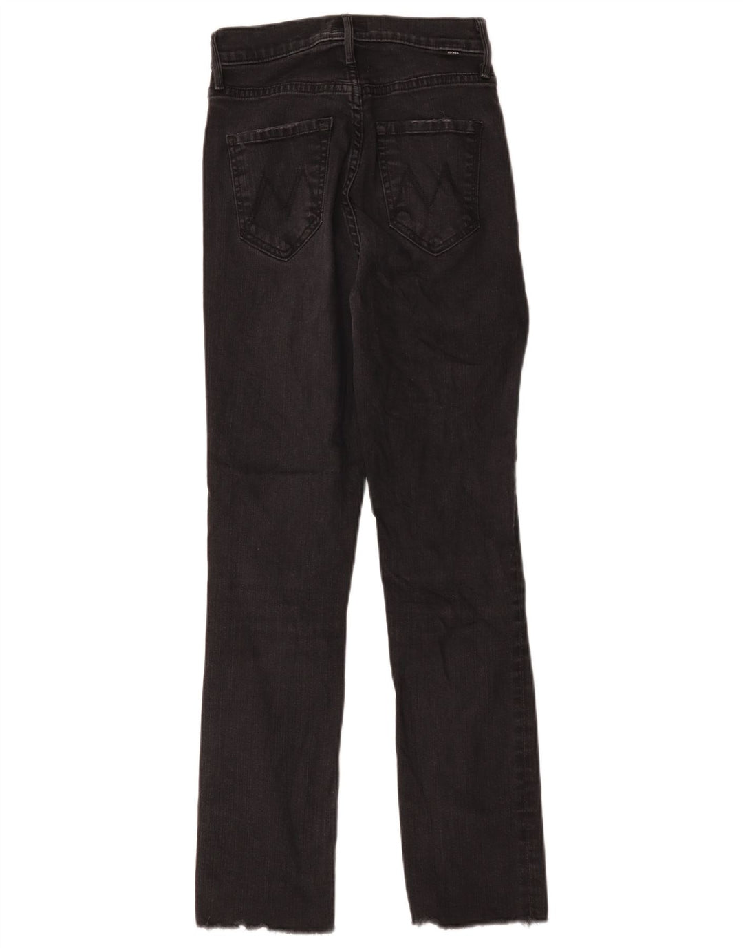 Mor Dame Slim Jeans W25 L27 Sort Bomuld