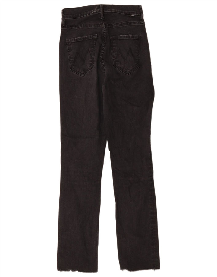 Mor Dame Slim Jeans W25 L27 Sort Bomuld