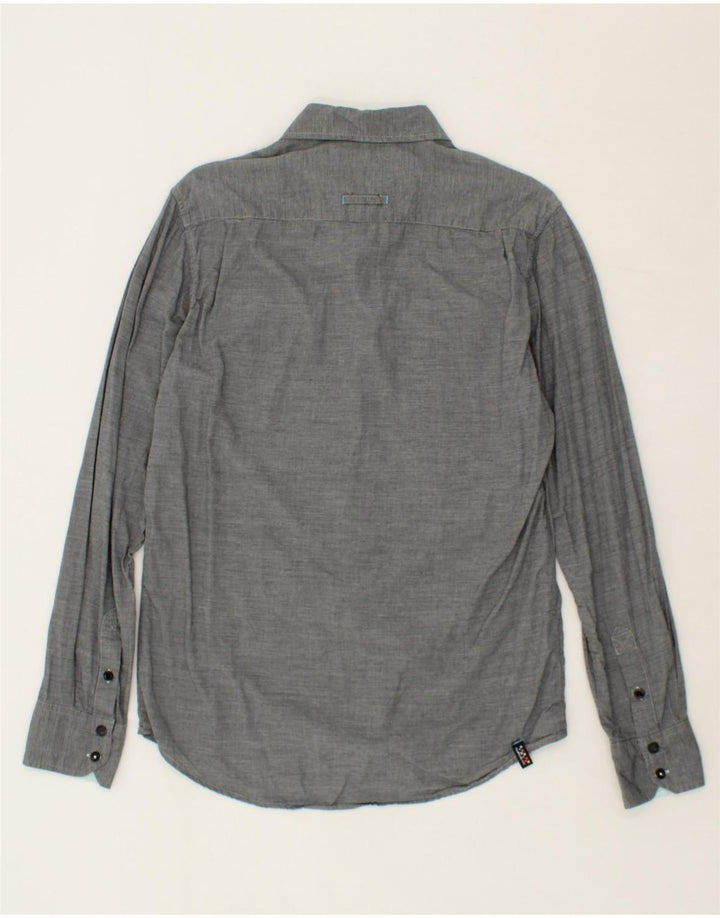 QUIKSILVER Mens Shirt Small Grey Cotton Vintage Quiksilver and Second-Hand Quiksilver from Messina Hembry 