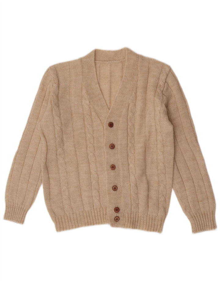 Vintage herre cardigan sweater Medium Beige