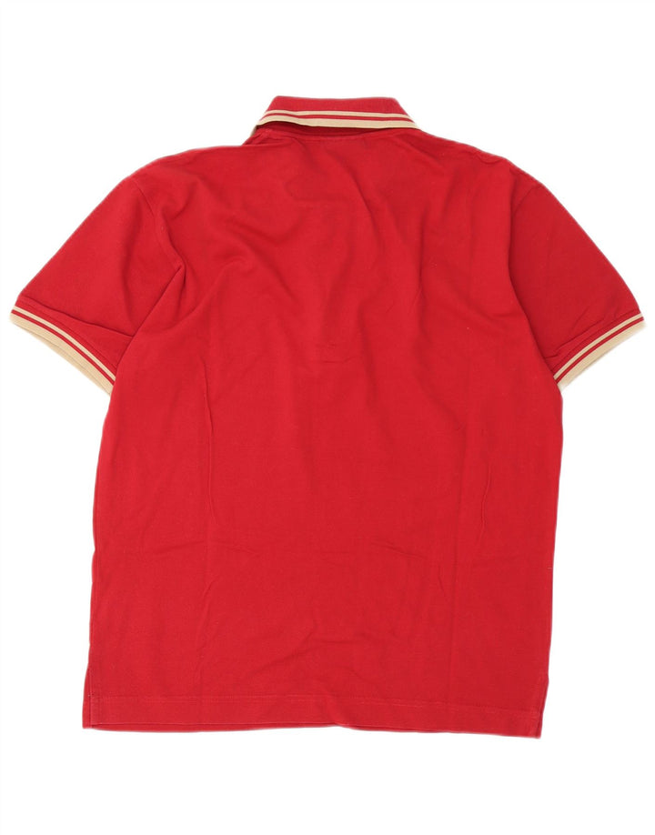 Rifle Herre Regular Fit Polo Shirt Lille Rød Bomuld