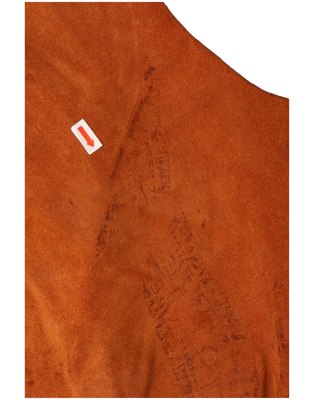 Vintage dame ruskind vest UK 18 XL Brun Western