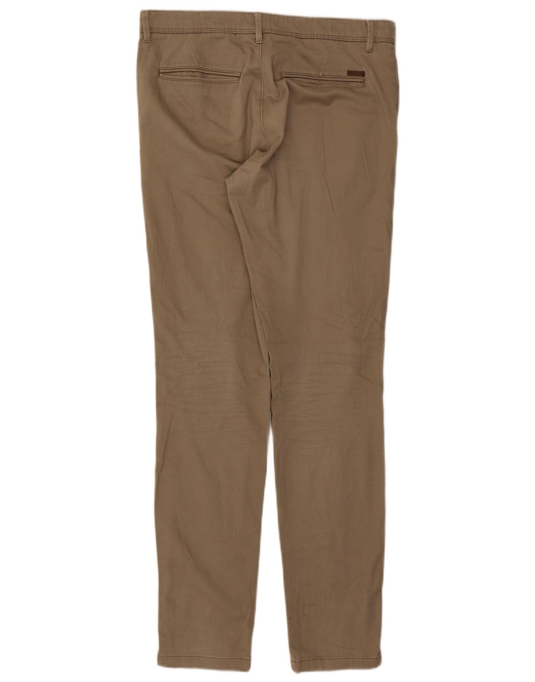JACK & JONES Slim Chino Bukser til mænd W32 L32 Beige Bomuld