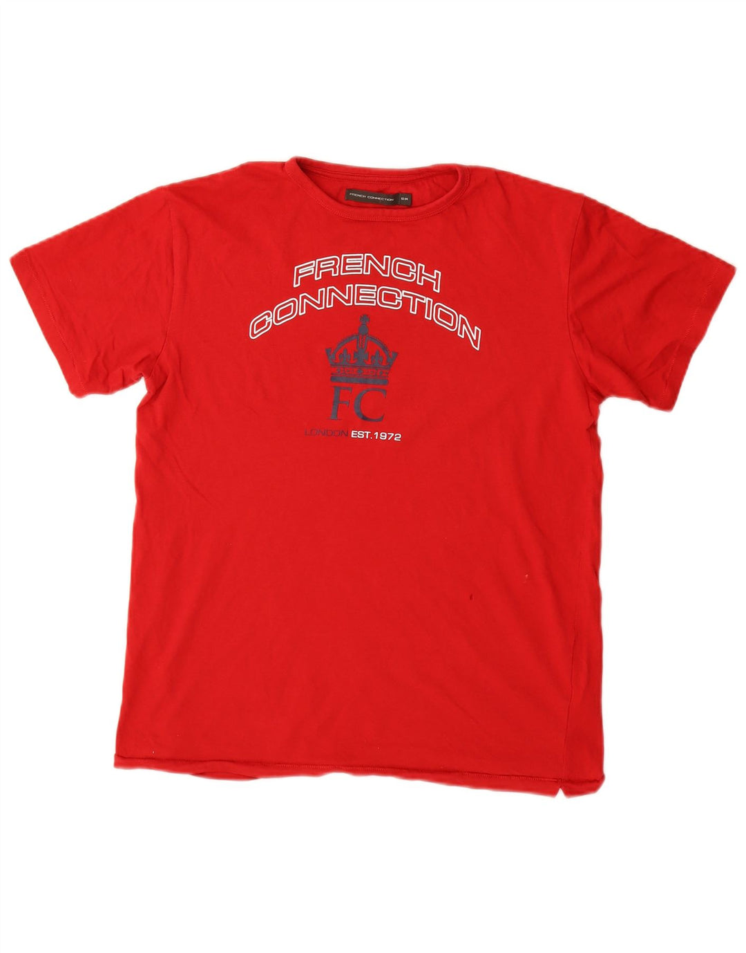 French Connection Drenge Grafisk T-Shirt Top 13-14 År Rød Bomuld