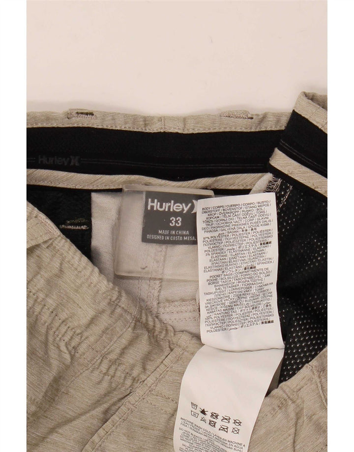 Hurley Chino Shorts til mænd Medium W33 Beige Flecked Polyester