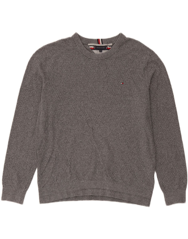 Tommy Hilfiger Herre Crew Neck Jumper Sweater 3XL Grå Bomuld