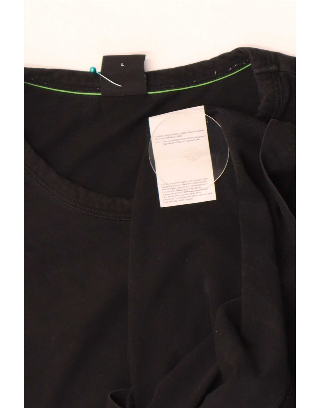 Hugo Boss Herre T-Shirt Top Stor Sort Bomuld