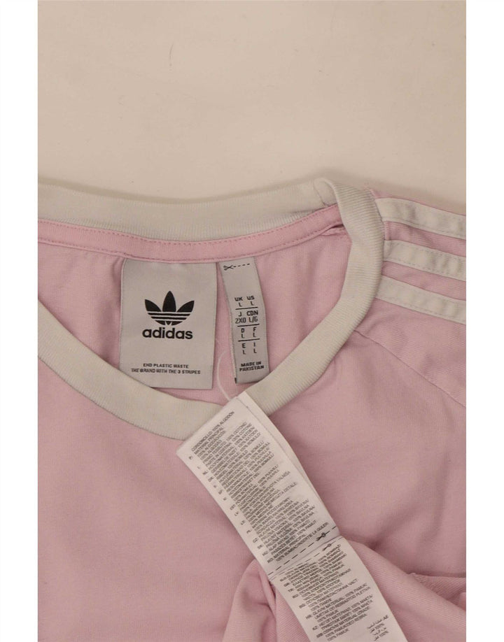 Adidas Herre T-Shirt Top Stor Pink Bomuld