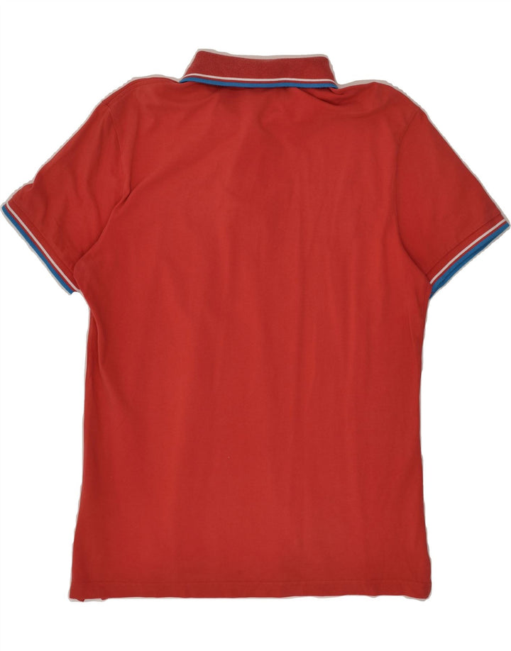 DIADORA Mens Slim Polo Shirt Large Red Cotton | Vintage Diadora | Thrift | Second-Hand Diadora | Used Clothing | Messina Hembry 