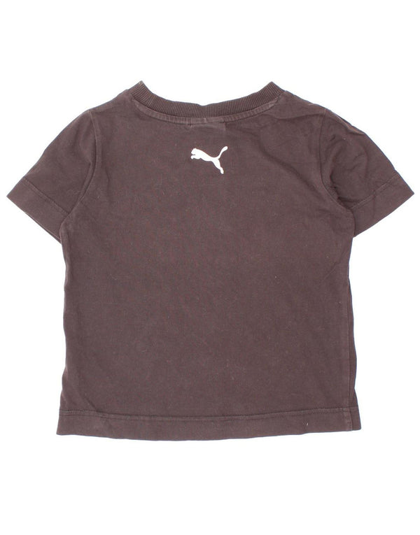 Puma piger grafisk t-shirt top 5-6 år sort