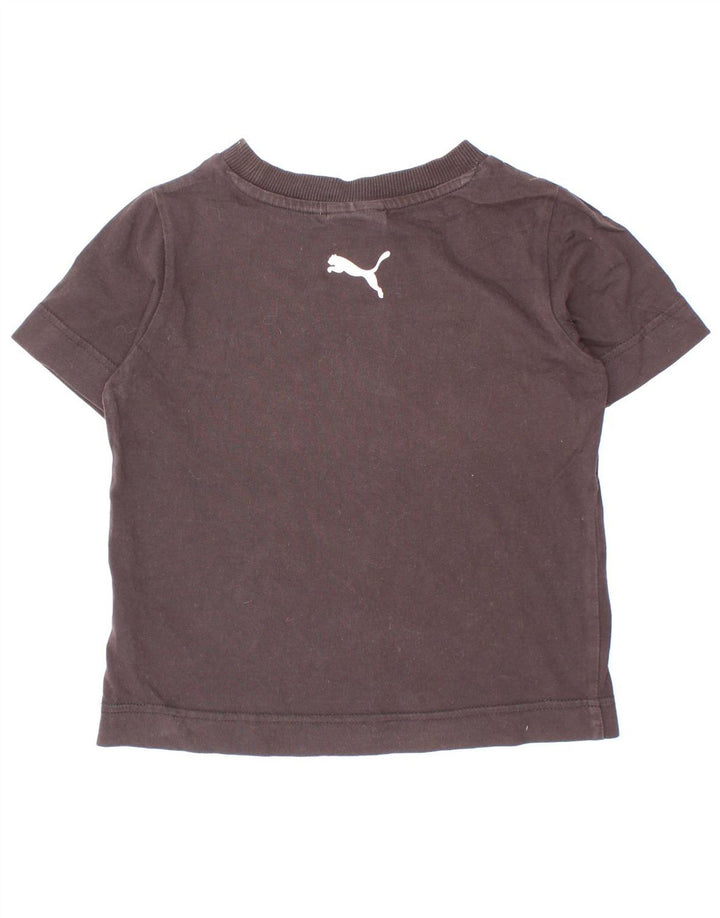 Puma piger grafisk t-shirt top 5-6 år sort