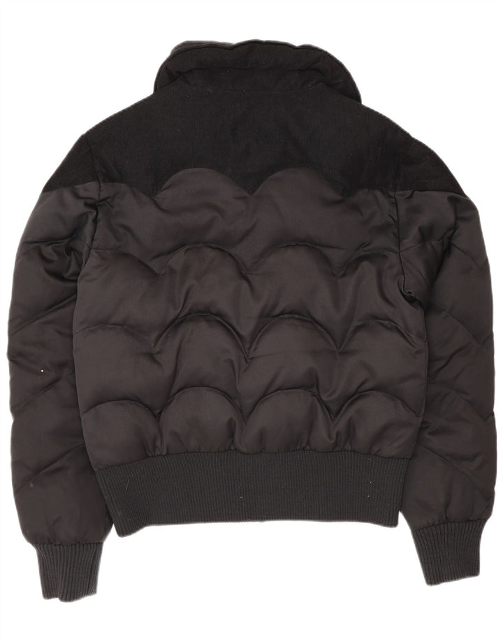 Levi's Polstret bomberjakke til kvinder UK 16 Stor sort polyester
