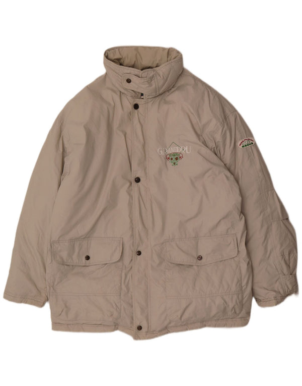 Diadora Mens Loose Fit Padded Jacket UK 42 XL Grey Polyester