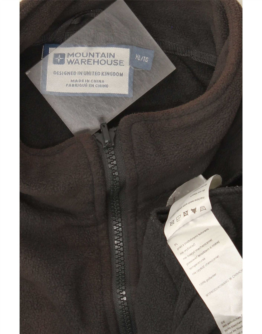 Mountain Warehouse Herre Liner Fleecejakke UK 42 XL Grå Polyester