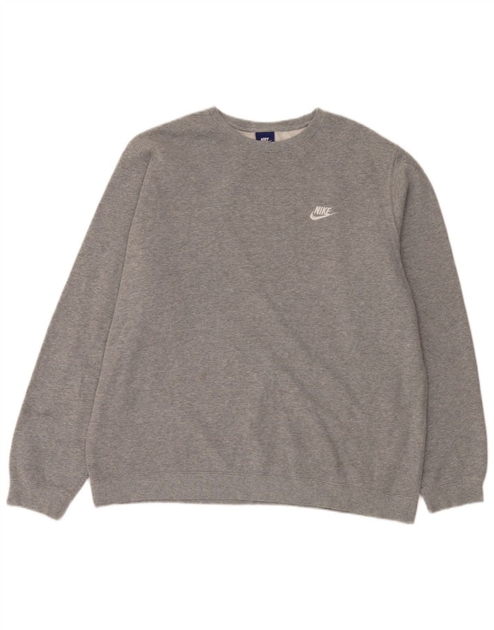 Nike Sweatshirt Jumper XL til mænd, grå polyester