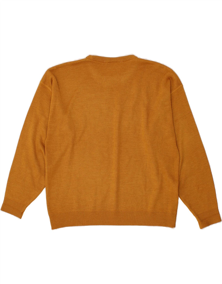 BHS Womens Crew Neck Jumper Sweater UK 14/16 Large Brown Acrylic Vintage Bhs and Second-Hand Bhs from Messina Hembry 
