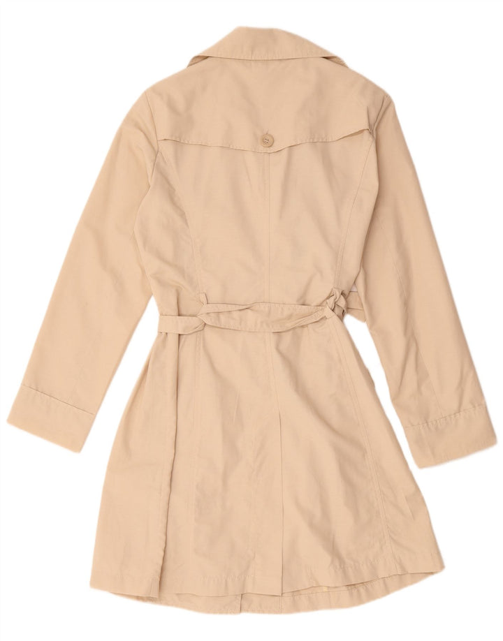 Sisley Trench Coat til kvinder IT 46 Stor Beige Bomuld