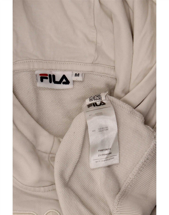 Fila Herre grafisk hættetrøje Jumper Medium Hvid Bomuld