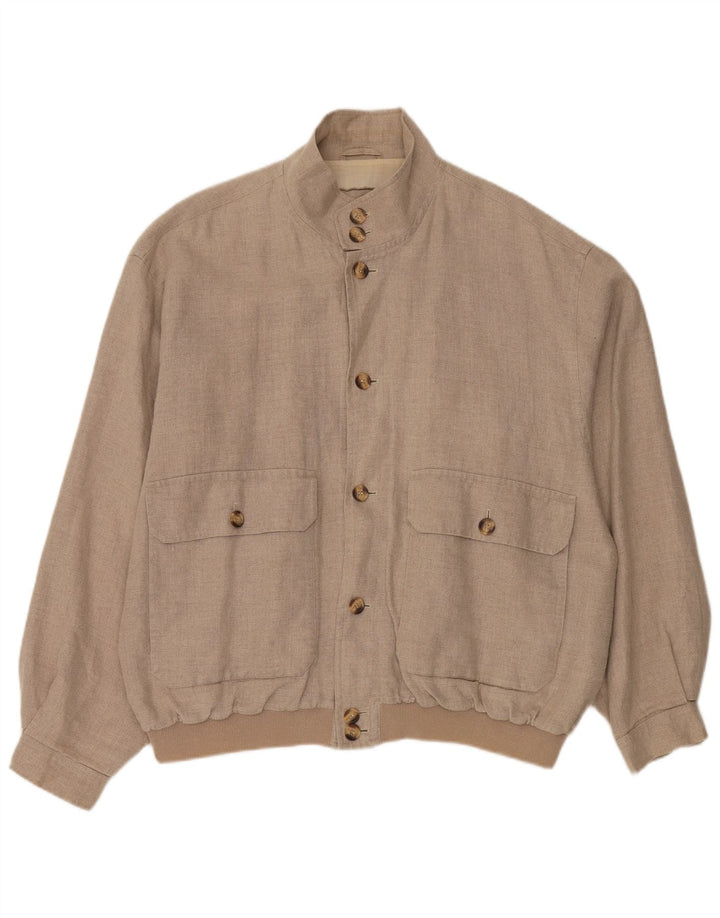 Rosner Bomberjakke til mænd EU 52 XL Beige hør
