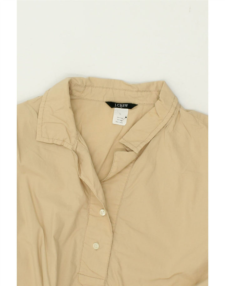 J. CREW Womens Pullover Shirt Dress UK 16 Large Beige Cotton Vintage J. Crew and Second-Hand J. Crew from Messina Hembry 