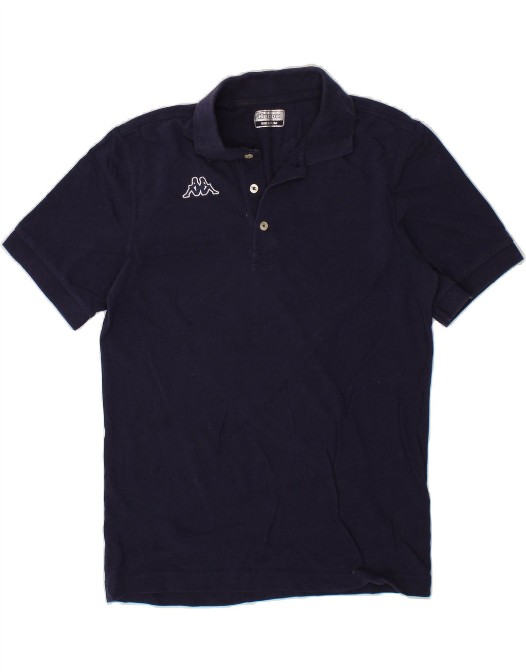 KAPPA Mens Polo Shirt Medium Navy Blue Cotton Vintage Kappa and Second-Hand Kappa from Messina Hembry 