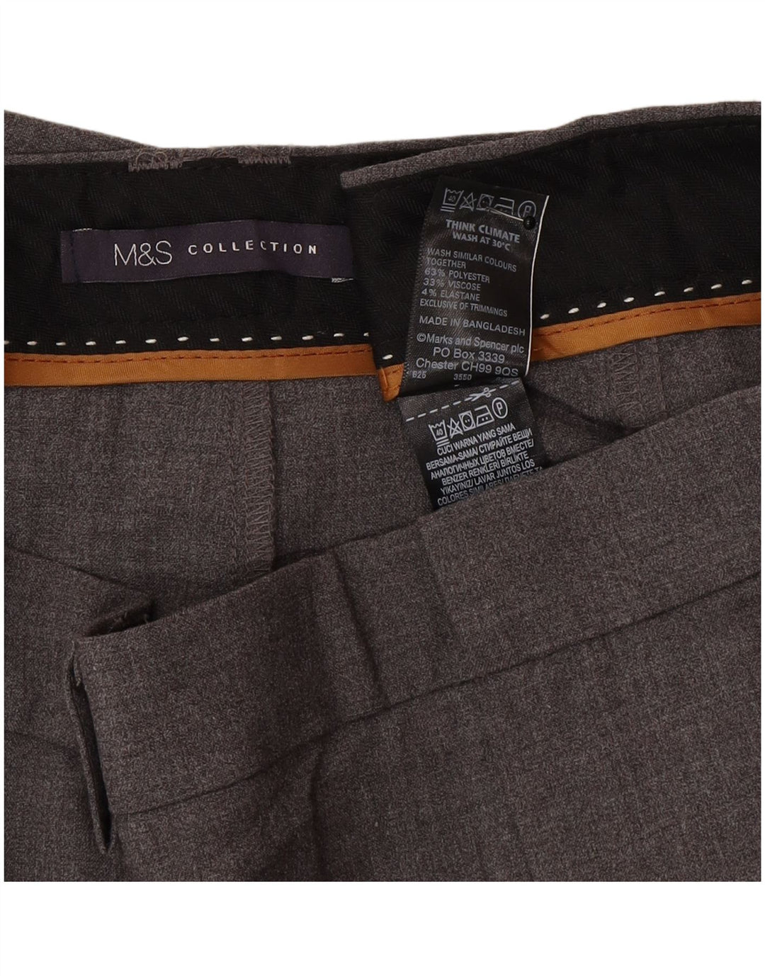 Marks & Spencer Langdragtsbukser til kvinder UK 16 Large W34 L34 Grå