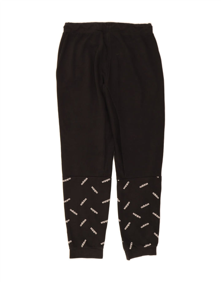 ADIDAS Mens Graphic Tracksuit Trousers Joggers Medium  Black Cotton Vintage Adidas and Second-Hand Adidas from Messina Hembry 