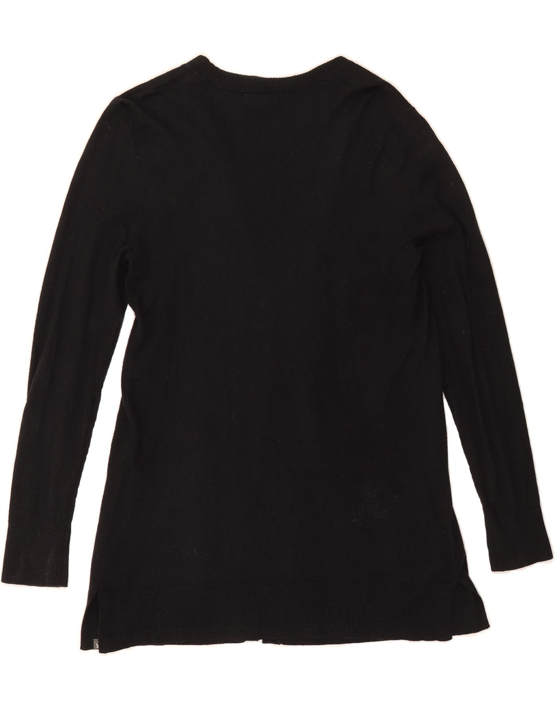 EDDIE BAUER Womens Open Cardigan Sweater UK 10 Small Black Cotton Vintage Eddie Bauer and Second-Hand Eddie Bauer from Messina Hembry 