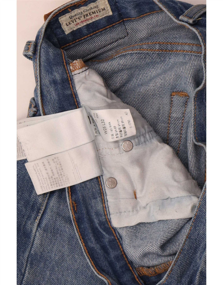 Levi's Dame 501 Straight Jeans W25 L32 Blå Bomuld