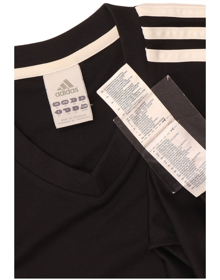 Adidas Herre Climalite T-Shirt Top Medium Sort Polyester