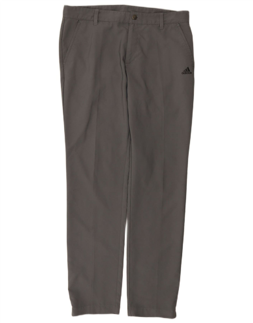 Adidas Herre Slim Chino Bukser W32 L32 Grå Polyester