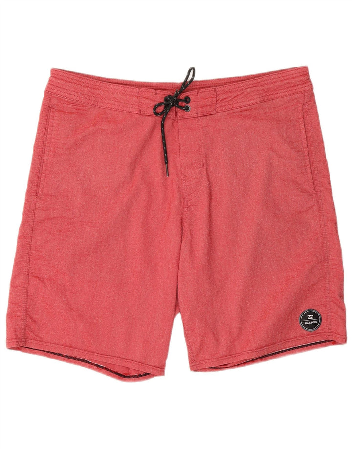 Billabong Badeshorts til mænd store røde flækkede bomuld