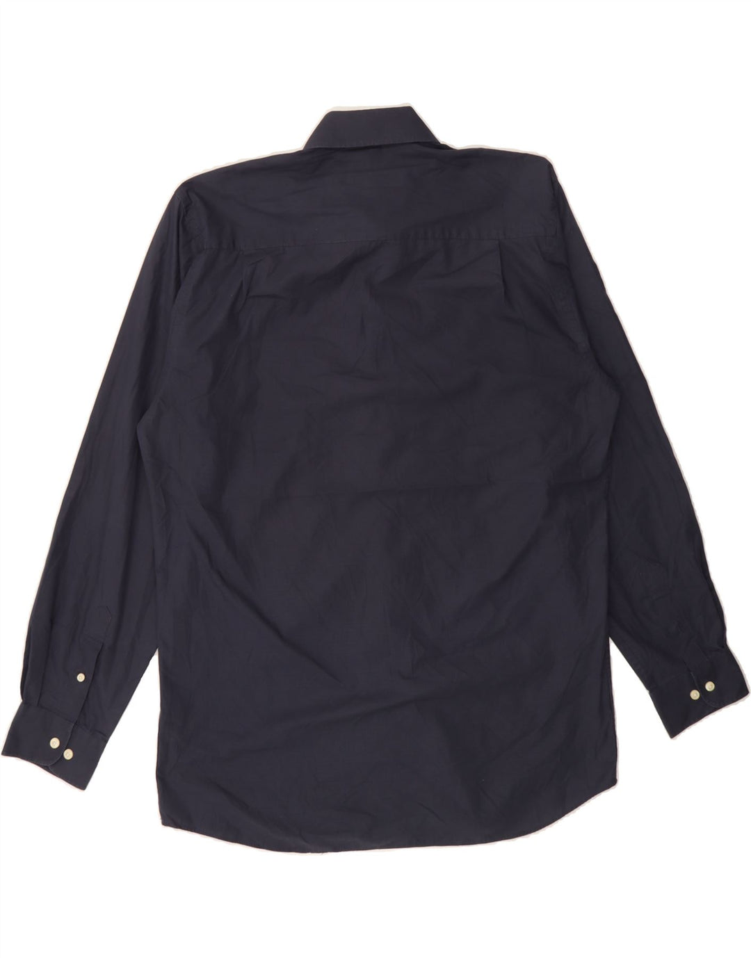 PIERRE CARDIN Mens Shirt Size 16  1/2 Large Navy Blue Polyester Vintage Pierre Cardin and Second-Hand Pierre Cardin from Messina Hembry 