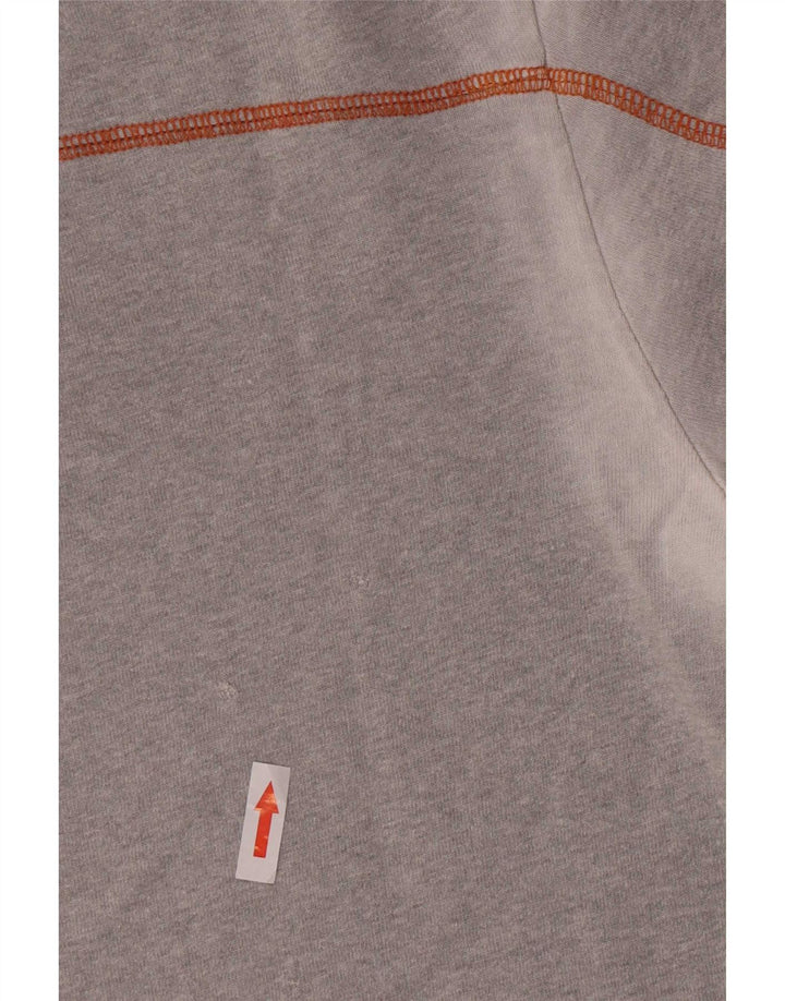 Gas Herre Grafisk T-Shirt Top XL Grå Colourblock
