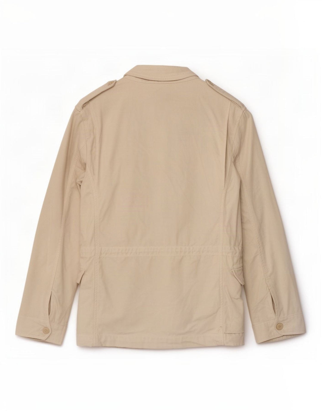 Zara Herre Utility Jacket UK 36 Small Beige Cotton
