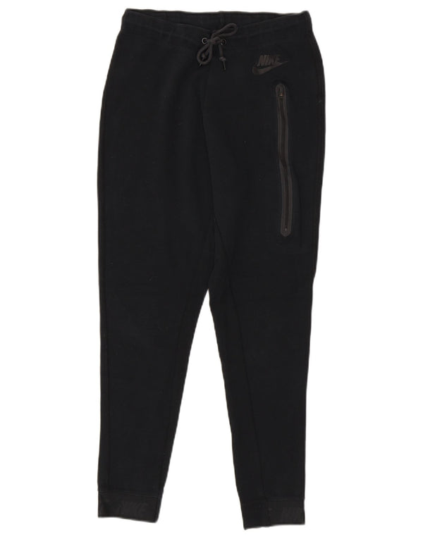 Nike Mens Graphic Tracksuit Trousers Joggers XS Black Cotton