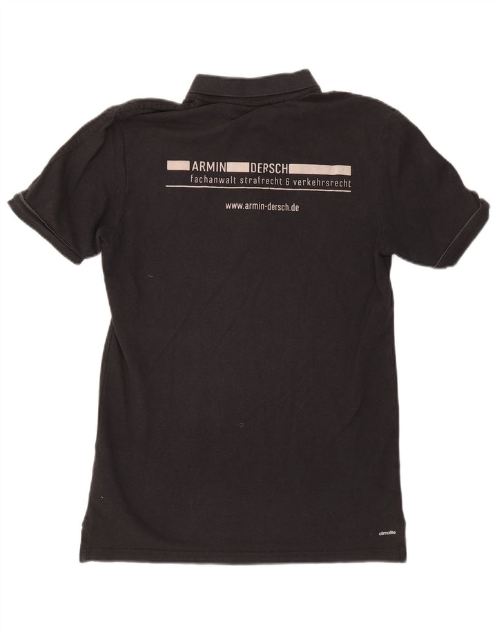 Adidas grafisk poloshirt til mænd Medium sort bomuld