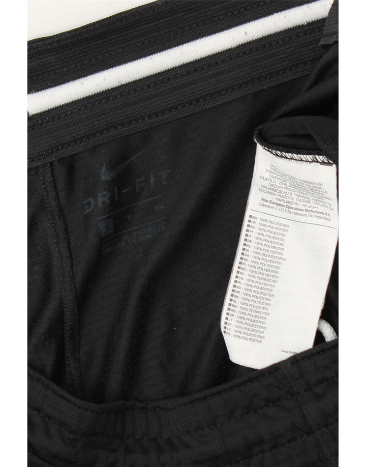 Nike Herre Dri Fit grafiske sportsshorts Små sorte polyester
