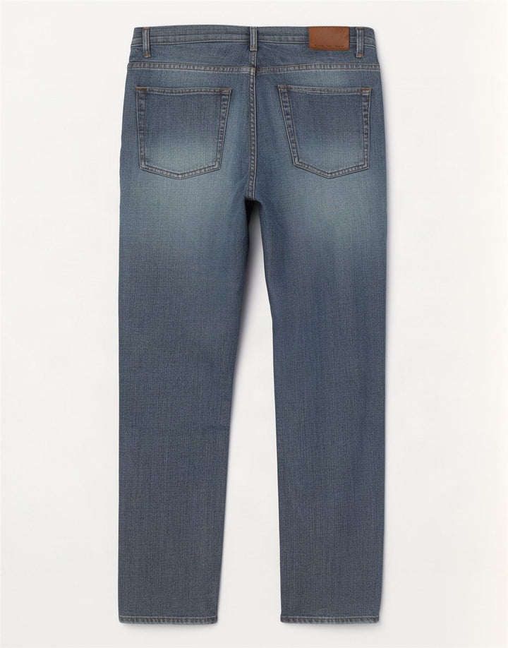 Calvin Klein Straight Jeans til mænd W32 L30 Blå Bomuld