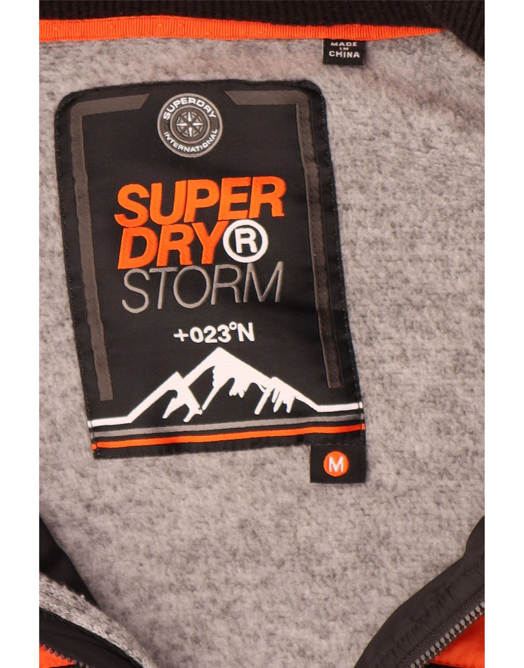 Superdry Windbreaker-jakke med hætte til mænd UK 38 Medium Black Polyester