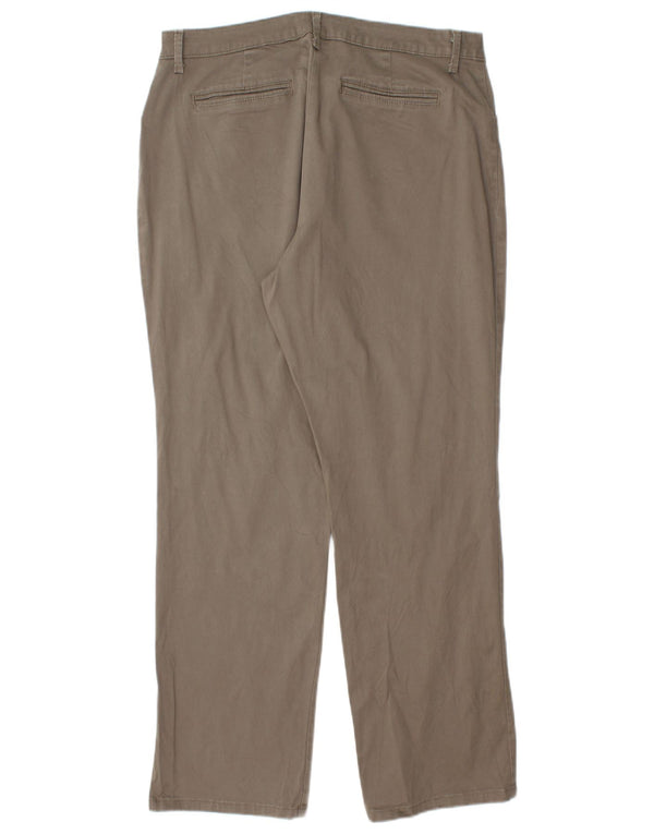 Lee Dame Lige Casual Bukser US 12 Large W32 L29 Grå Bomuld