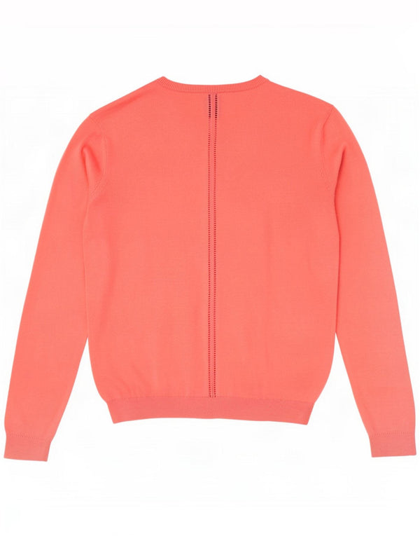 Gap Womens Relaxed Fit Cardigan Sweater UK 6 XS Pink Cotton