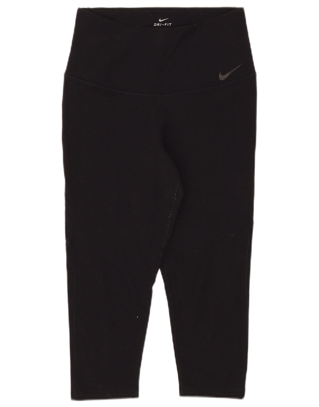 Nike Dame Dri Fit Capri Leggings UK 14 Stor sort nylon