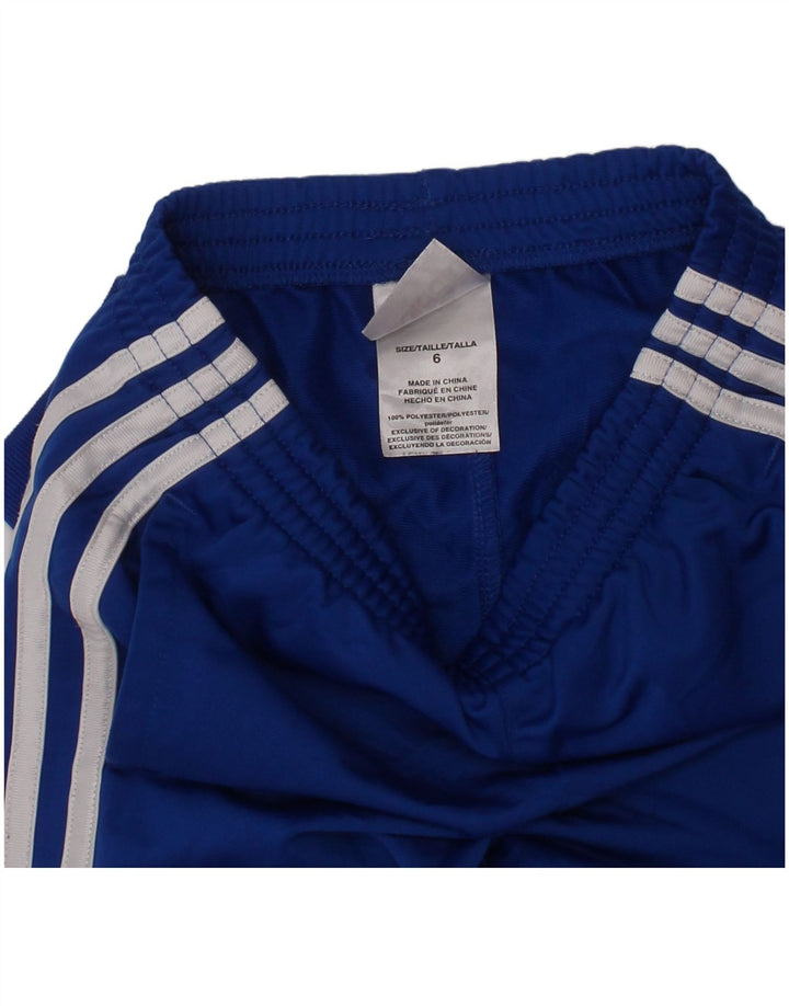 Adidas Drenge Træningsdragt Bukser Joggers 5-6 År Blå Polyester