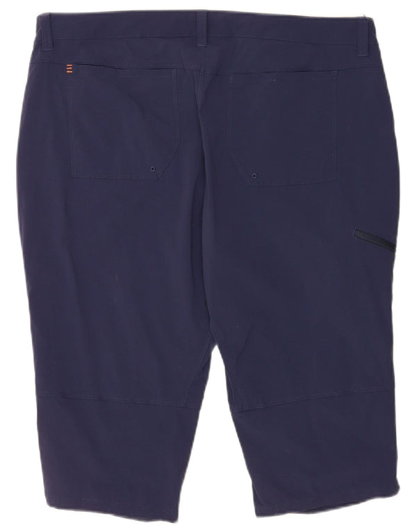 Orvis Dame Cargo Shorts UK 16 Large W36 Navy Blue Nylon