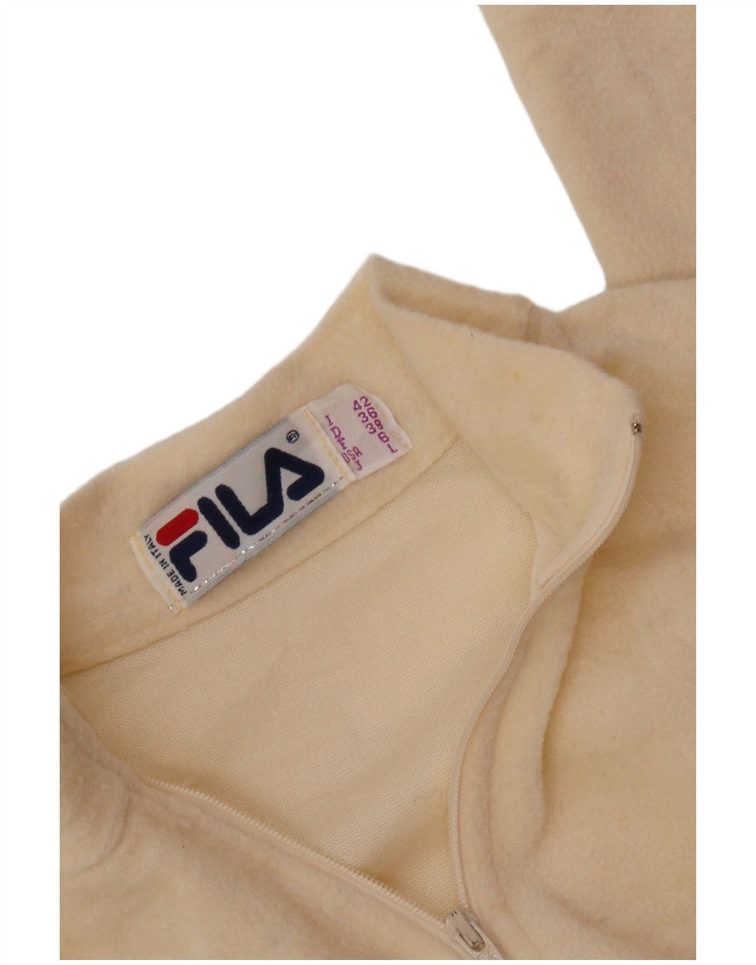 FILA Langærmet Fleece Bodysuit til kvinder IT 42 Medium Off White