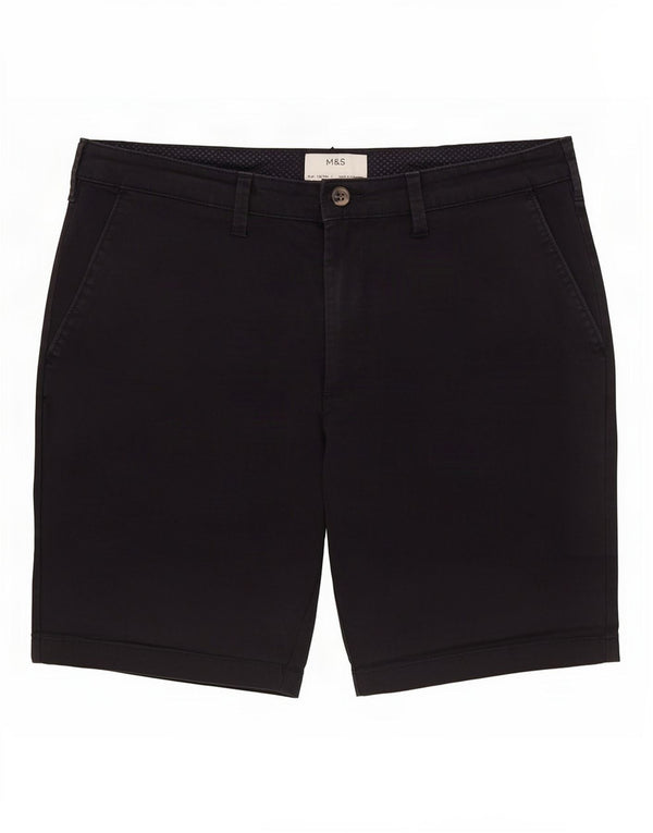 Marks & Spencer Herre Chino Shorts Large W34 Navy Blue Bomuld