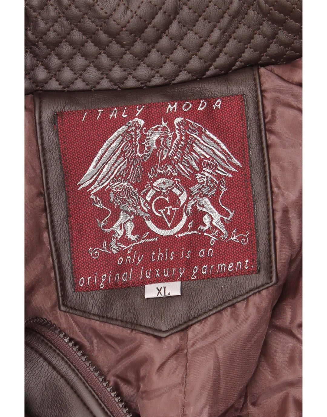 Vintage herre læderjakke UK 42 XL Brun