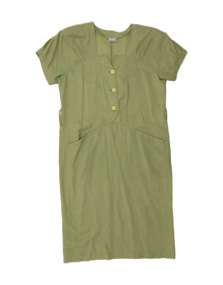 VINTAGE Womens Maxi Dress IT 46 Large Green Vintage Vintage and Second-Hand Vintage from Messina Hembry 