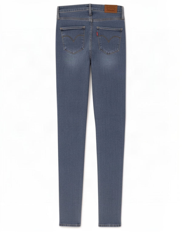 Levi's Womens 721 High Rise Skinny Jeans W25 L32 Blue Cotton